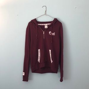 Pink Quarter Zip Sweater